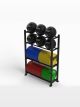 Suporte Wall Ball + Anilhas 1150  (04 Andares misto)