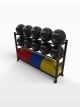 Suporte Wall Ball + Anilhas 1750 (03 Andares misto)