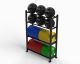 Suporte Wall Ball + Anilhas 1750  (04 Andares misto)